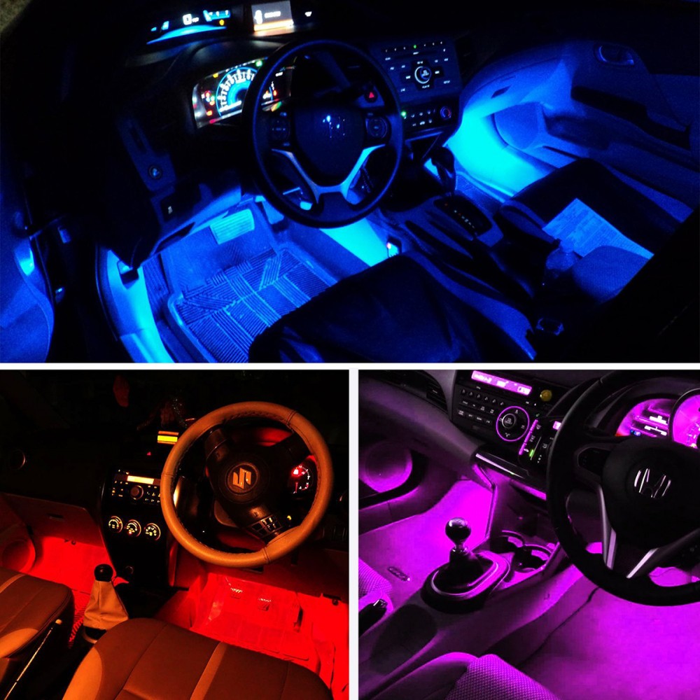 Auto Innen Neon Licht RGB LED Dekorative Licht Streifen Mit USB