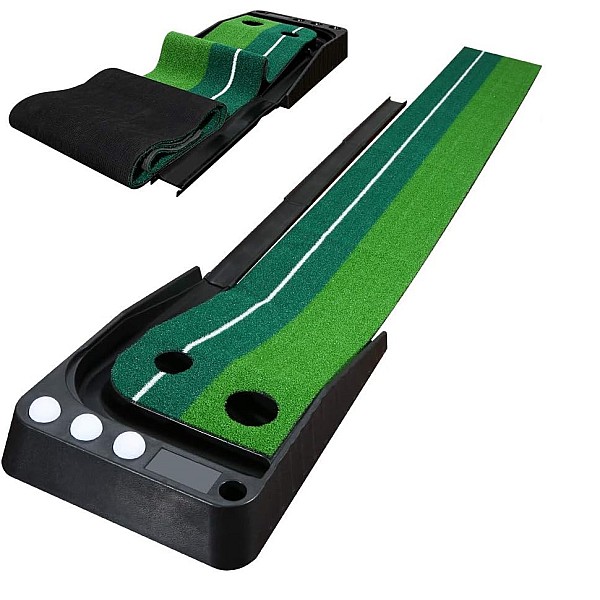 Golfmatte Puttingmatte Indoor Outdoor Golf Putting Trainer Matte für Zuhause Büro Gym