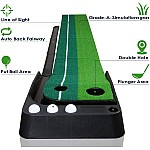 Golfmatte Puttingmatte Indoor Outdoor Golf Putting Trainer Matte für Zuhause Büro Gym