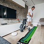 Golfmatte Puttingmatte Indoor Outdoor Golf Putting Trainer Matte für Zuhause Büro Gym