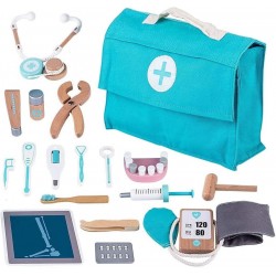Arztkoffer für Kinder 11-teiliges Spielzeug Rollenspiel Set Doktor Spielset Kit mit Stethoskop Geschenk für ab 3 Jahren